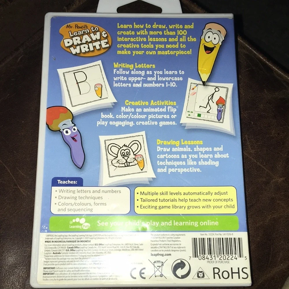 Leapster Learning Game: Mr. Pencil’s Draw&Write
